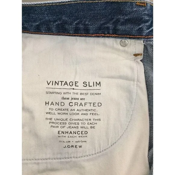 J. Crew Jeans 31x32 Vintage Slim - Picture 10 of 12
